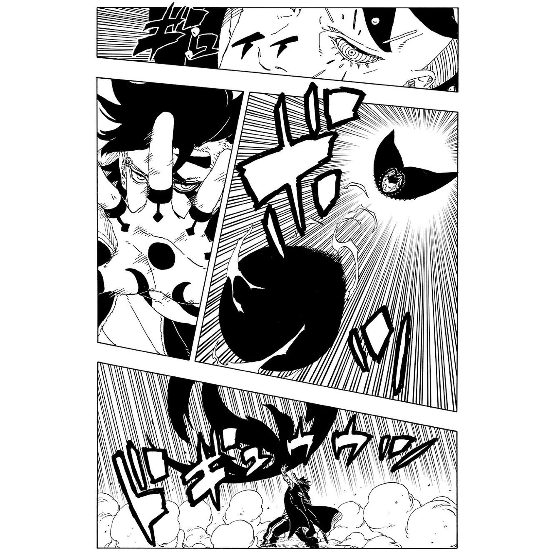 Jura and Kawaki as seen in Boruto: Two Blue Vortex chapter 24 (Image via Shueisha)